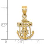 14k Mariners Cross Pendant - Image 3