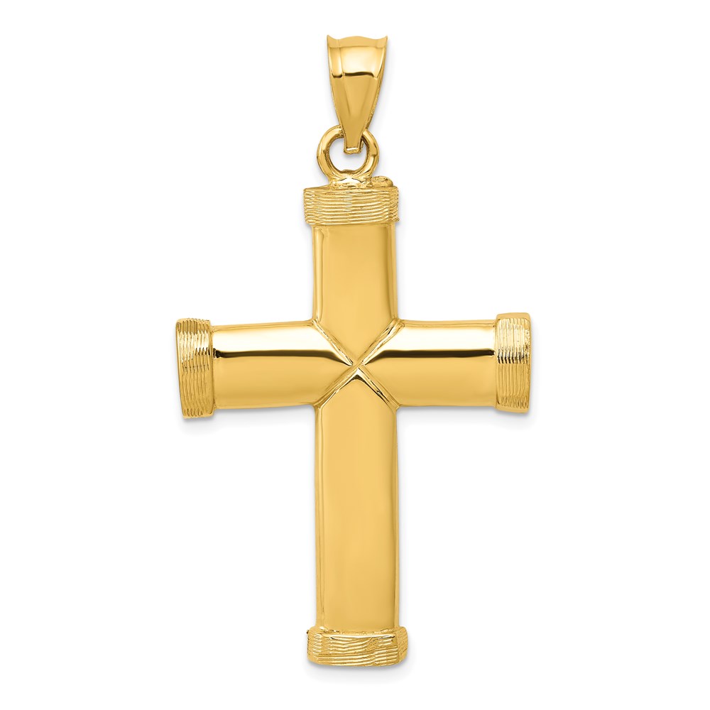 C887.jpg 14k Polished Latin Cross Pendant - Image 1