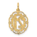 14k Diamond-cut 21 in Oval Pendant - Image 3