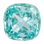 Lab Created Paraiba 7mm Antique Cushion - Image 2