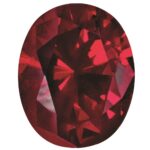 Created Ruby 8x6mm Oval - Image 2