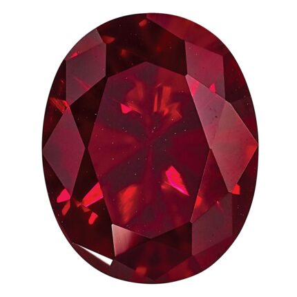 Created Ruby 10x8mm Oval