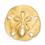 14k Polished Fits up to 8mm on Both Small Sand Dollar Omega Slide