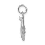 14k White Gold 3-D Airplane Charm - Image 2