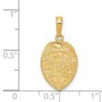 14k POLICE OFFICER Badge Pendant - Image 4