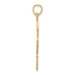 14k Satin Polished Ballerina Charm - Image 2