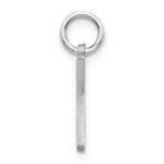 14KW Satin Diamond-cut Letter K Initial Charm - Image 2
