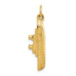 14k Solid Polished 3-D Cruise Ship Charm - Image 3
