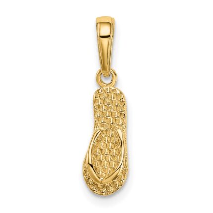 14k 3-D HAWAII Flip-Flop Pendant