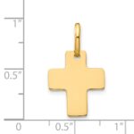 14k Polished Cross Charm - Image 3