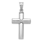 14K White Gold Crucifix Reversible to Cross Pendant - Image 4