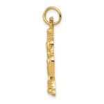 14k Female Baseball Batter Charm - Image 2