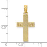 14k RN Cross Charm - Image 3