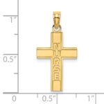 14k NURSE Cross Charm - Image 3