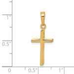 14k Polished Cross Pendant - Image 3