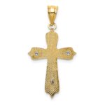14K Two-tone Crucifix Pendant - Image 3