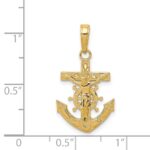 14k Mariners Crucifix Pendant - Image 3