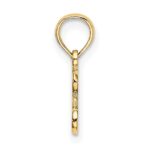 14K Polished / Textured I HEART GOLD Charm - Image 2