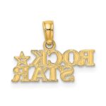 14K Polished ROCK STAR Charm - Image 4