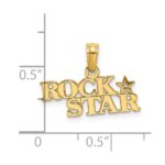 14K Polished ROCK STAR Charm - Image 3