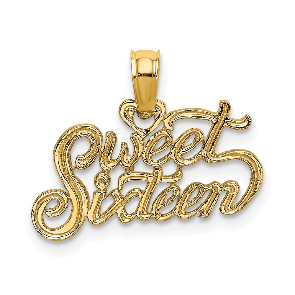 D3911.jpg 14K SWEET SIXTEEN Charm - Image 1
