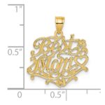14K BEST MOM Charm - Image 4
