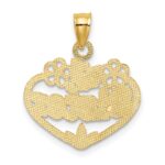 14K #1 SISTER in Heart Charm - Image 4