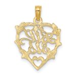 14K LIL SIS in Heart Charm - Image 4