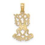 14K 100% GEMINI Zodiac Charm - Image 4