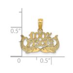 14K 100% PISCES Zodiac Charm - Image 3