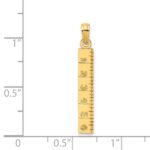 14k Six Inch Ruler Charm - Image 4