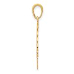 14K Cut-out Head Dress Pendant - Image 2