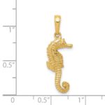 14K Seahorse Pendant - Image 3
