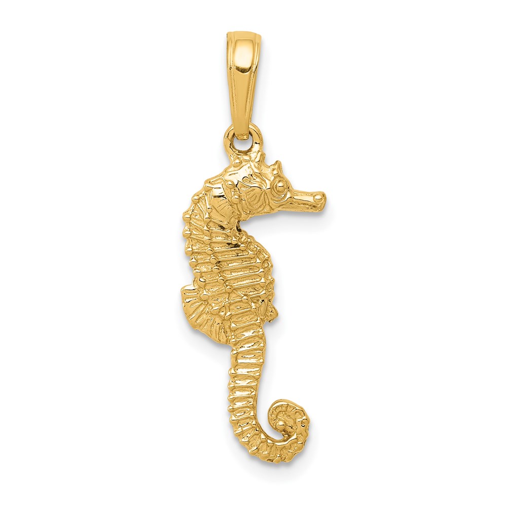 D4105.jpg 14K Seahorse Pendant - Image 1