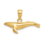 14K 3-D Humpback Whale Pendant - Image 3