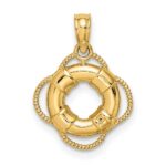 14K 3-D Life Preserver Charm