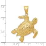 14K Sea Turtle Pendant - Image 3