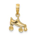 14K 3-D Roller Skate Charm - Image 4