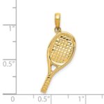 14K 3-D Racquetball Pendant - Image 5