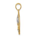 14K and White Rhodium Polished Sealife Pendant - Image 2
