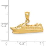 14K Polished Cruse Ship Pendant - Image 4