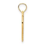 14k Fancy Floral Heart Pendant - Image 2