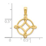 14k Fancy Celtic Knot Design Pendant - Image 3