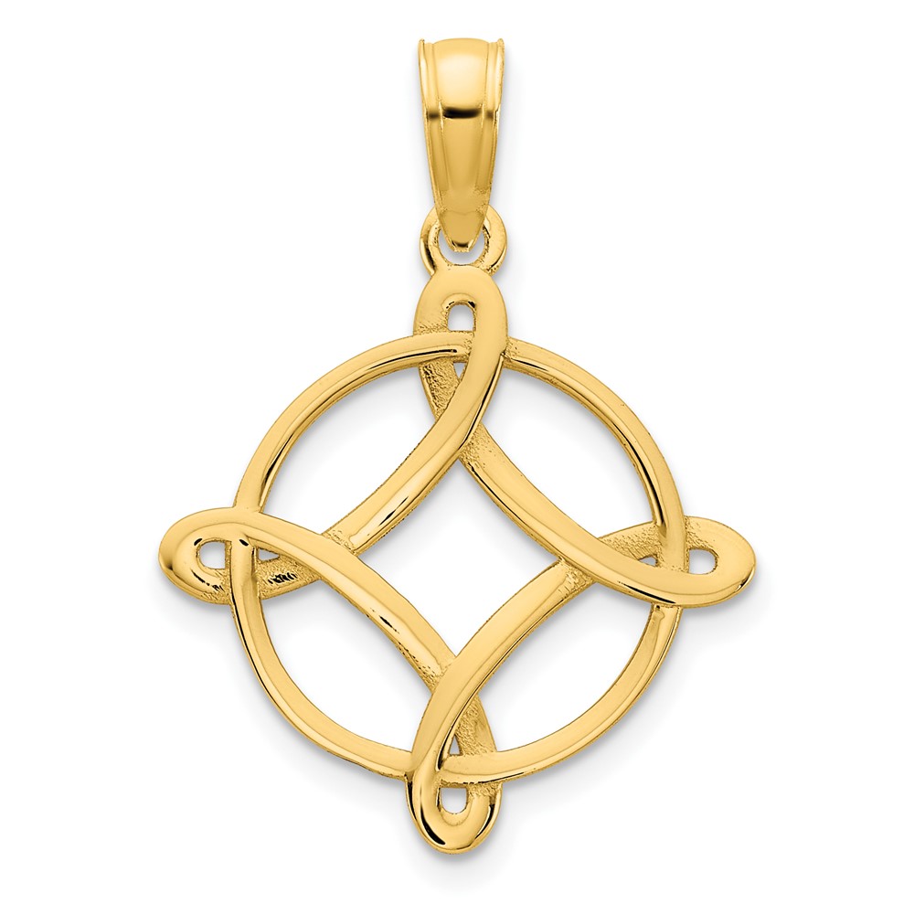 D5085.jpg 14k Fancy Celtic Knot Design Pendant - Image 1