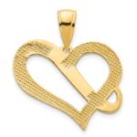 14k Fancy Heart Pendant - Image 4