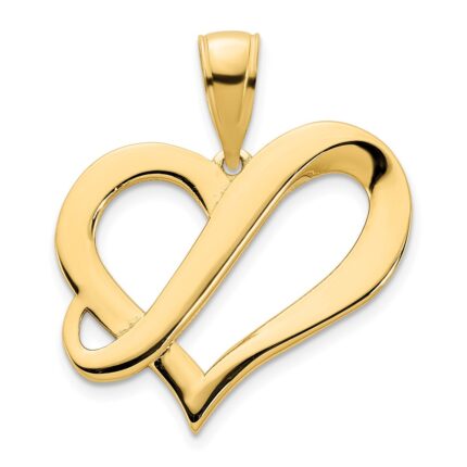 14k Fancy Heart Pendant