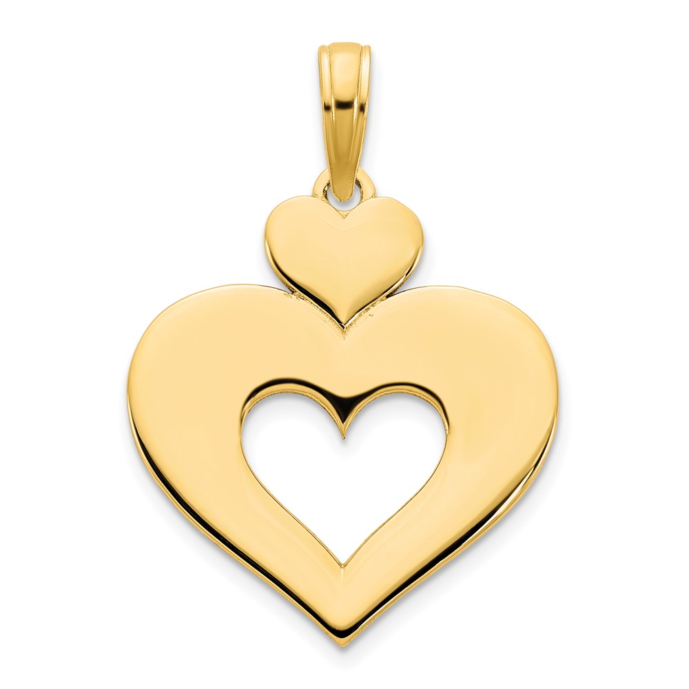 D5138.jpg 14k Cut-out Heart Pendant - Image 1