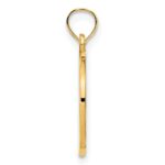 14k Polished LOVE in Circle Charm - Image 2