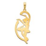14k Gymnast with Ribbon Pendant - Image 4