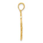 14k Polished Fancy Scrolled Christmas Tree Pendant - Image 2